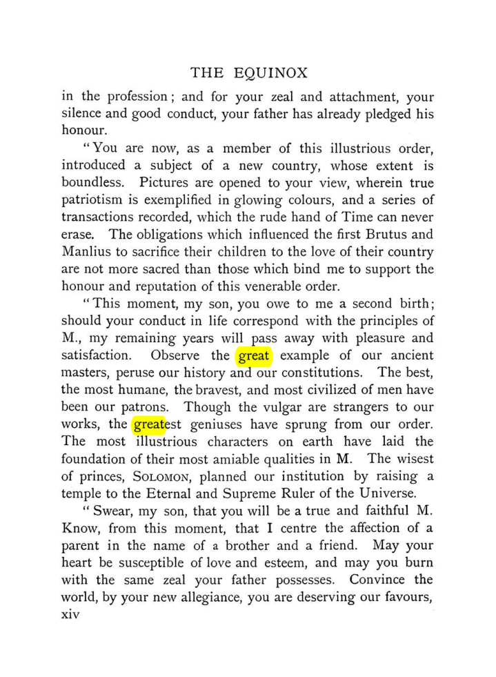 Original scan of The Equinox (Volume I, Number VIII), PDF page 20
