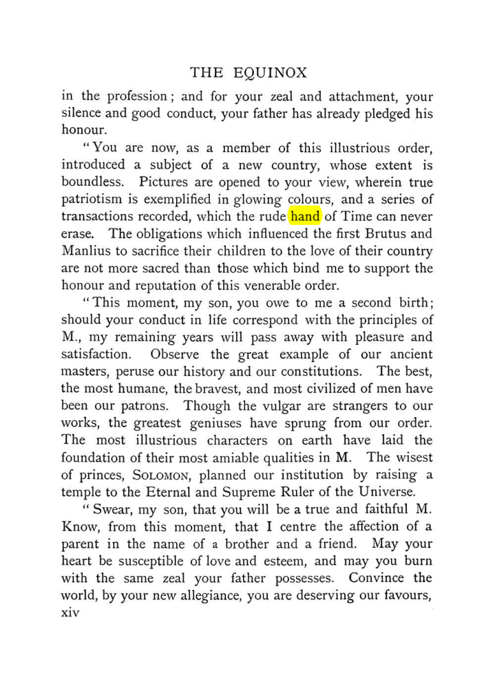 Original scan of The Equinox (Volume I, Number VIII), PDF page 20