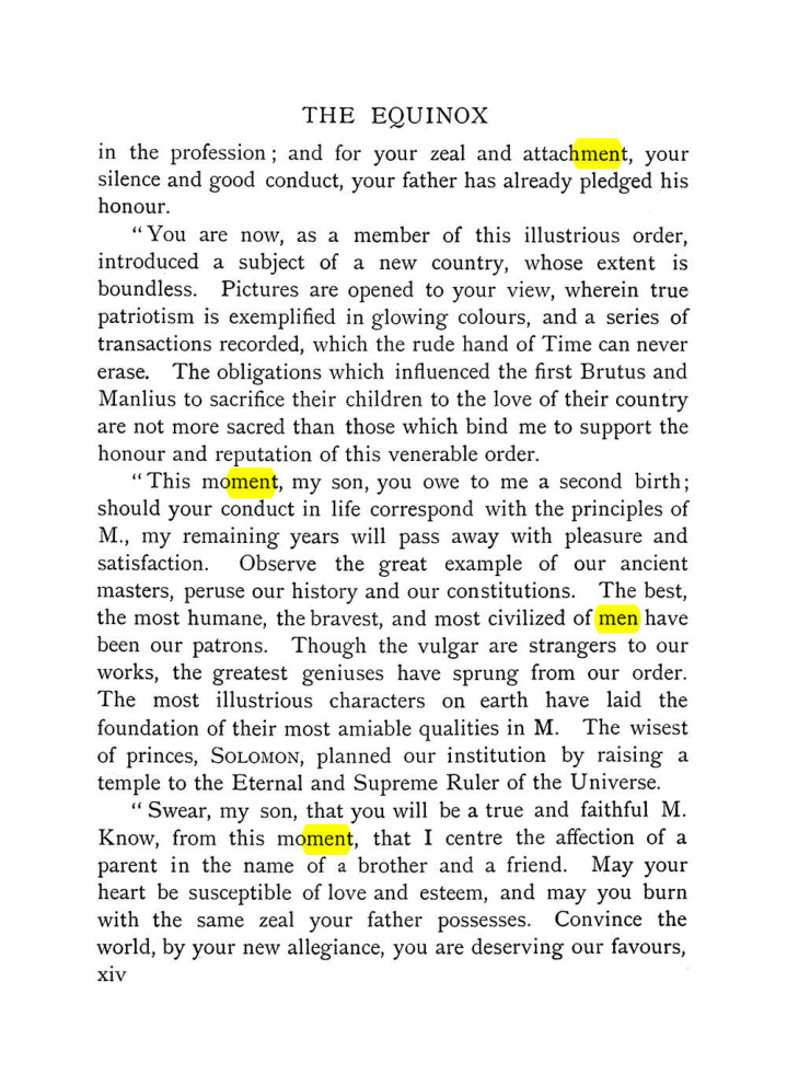 Original scan of The Equinox (Volume I, Number VIII), PDF page 20