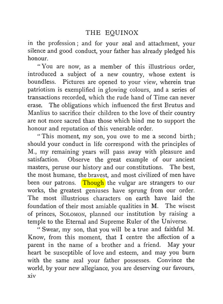 Original scan of The Equinox (Volume I, Number VIII), PDF page 20