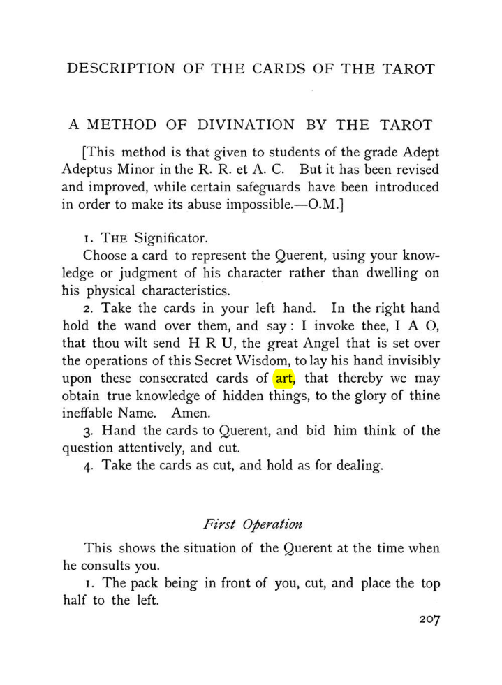 Original scan of The Equinox (Volume I, Number VIII), PDF page 249