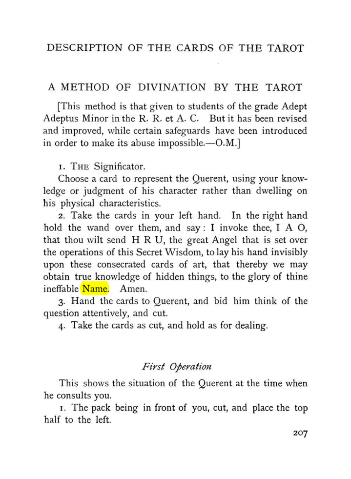 Original scan of The Equinox (Volume I, Number VIII), PDF page 249