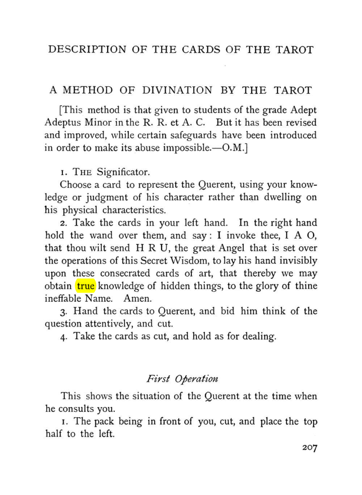 Original scan of The Equinox (Volume I, Number VIII), PDF page 249
