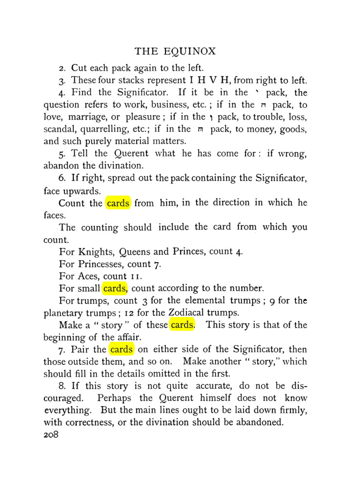 Original scan of The Equinox (Volume I, Number VIII), PDF page 250