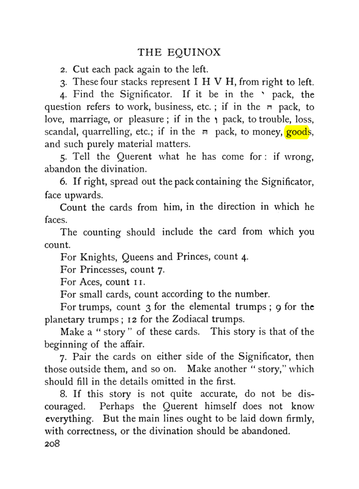 Original scan of The Equinox (Volume I, Number VIII), PDF page 250