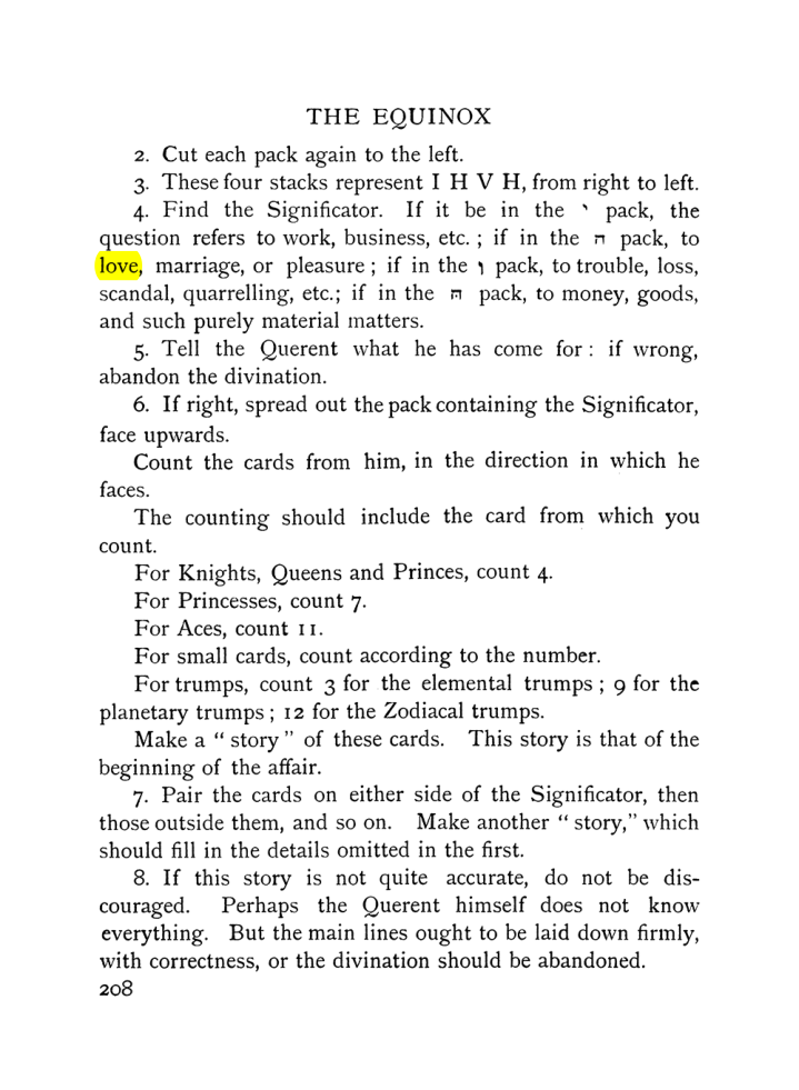 Original scan of The Equinox (Volume I, Number VIII), PDF page 250