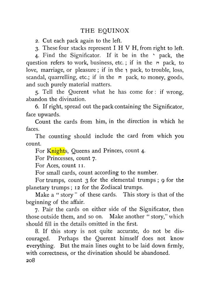 Original scan of The Equinox (Volume I, Number VIII), PDF page 250