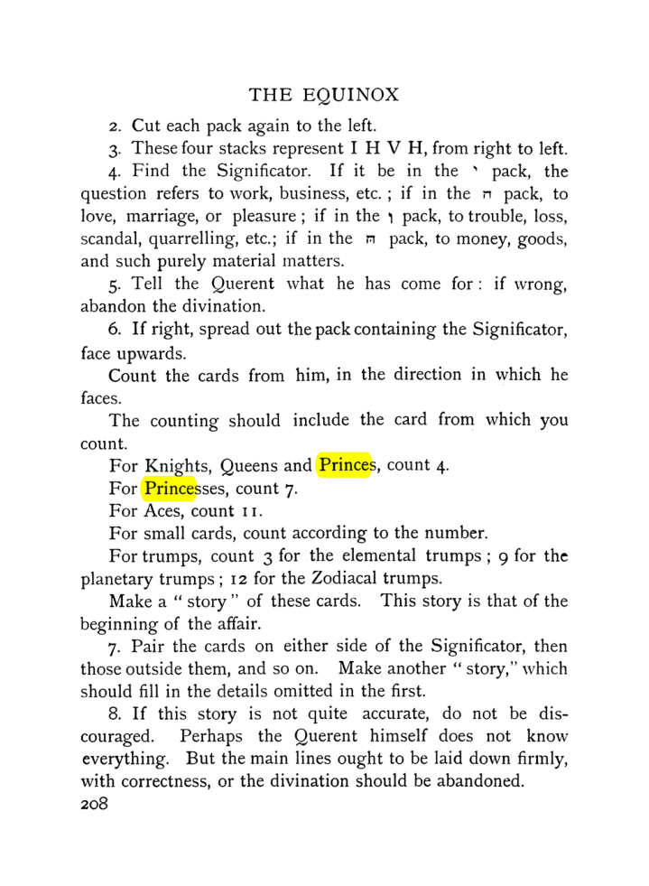 Original scan of The Equinox (Volume I, Number VIII), PDF page 250
