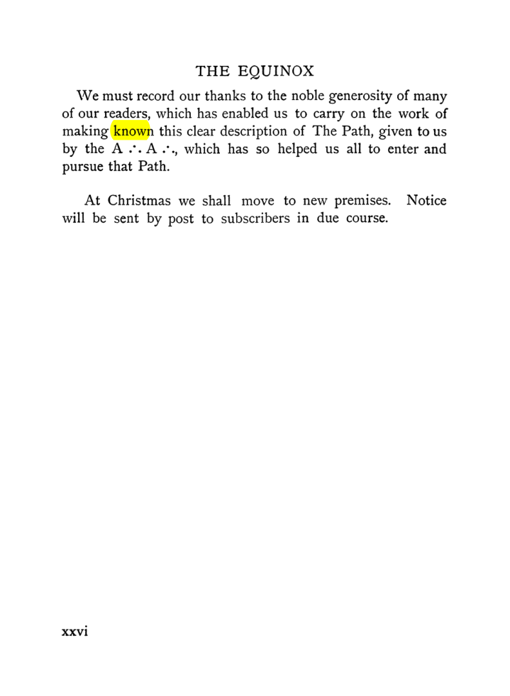 Original scan of The Equinox (Volume I, Number VIII), PDF page 26