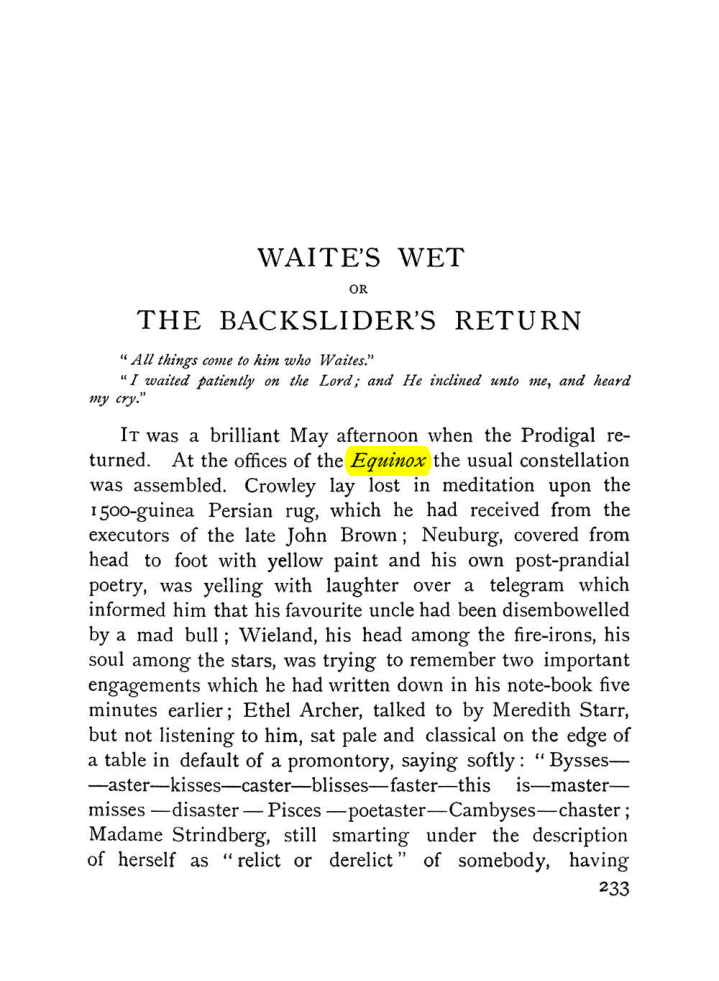 Original scan of The Equinox (Volume I, Number VIII), PDF page 275