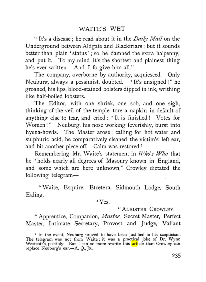 Original scan of The Equinox (Volume I, Number VIII), PDF page 277