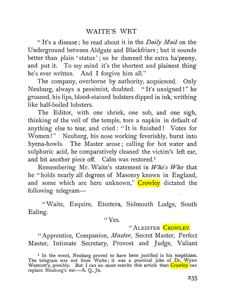 Original scan of The Equinox (Volume I, Number VIII), PDF page 277