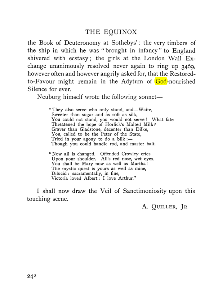 Original scan of The Equinox (Volume I, Number VIII), PDF page 284
