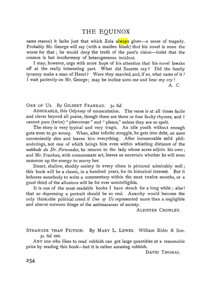 Original scan of The Equinox (Volume I, Number VIII), PDF page 296