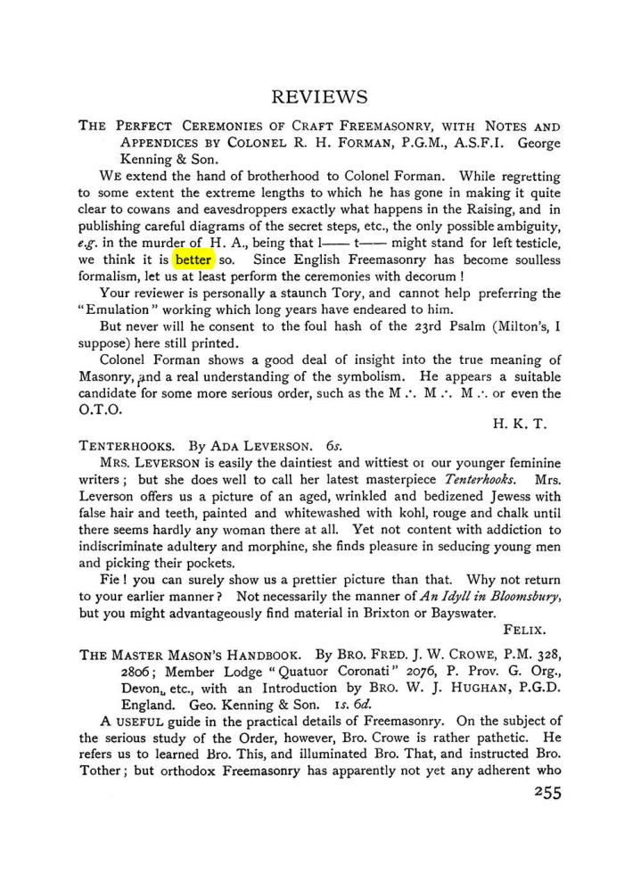 Original scan of The Equinox (Volume I, Number VIII), PDF page 297