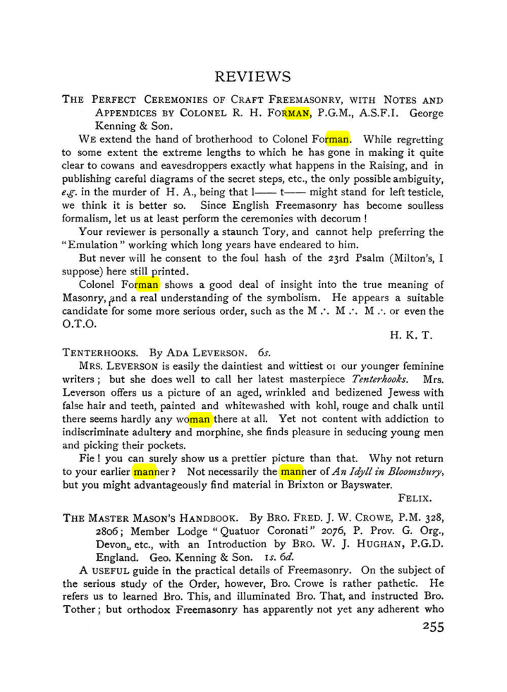 Original scan of The Equinox (Volume I, Number VIII), PDF page 297