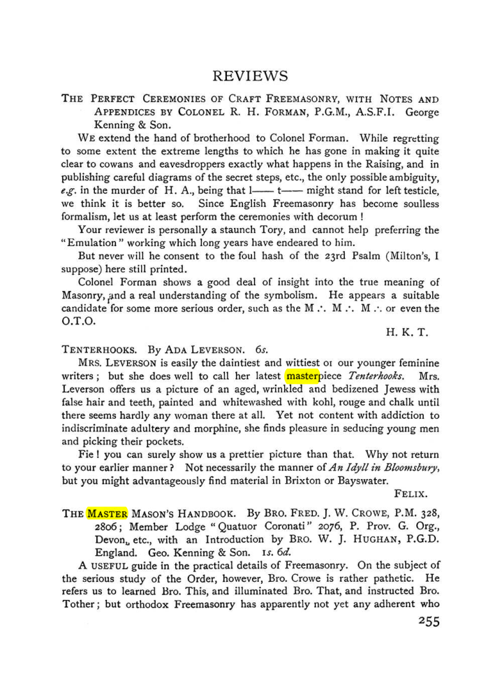 Original scan of The Equinox (Volume I, Number VIII), PDF page 297