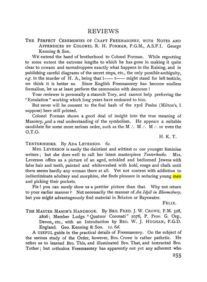 Original scan of The Equinox (Volume I, Number VIII), PDF page 297
