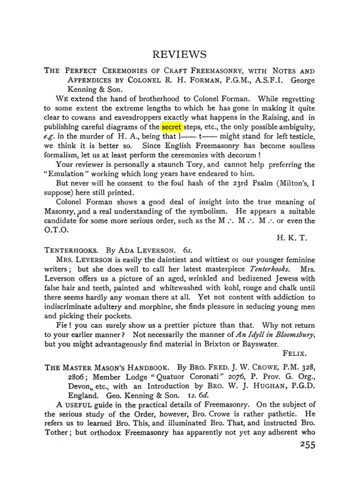 Original scan of The Equinox (Volume I, Number VIII), PDF page 297