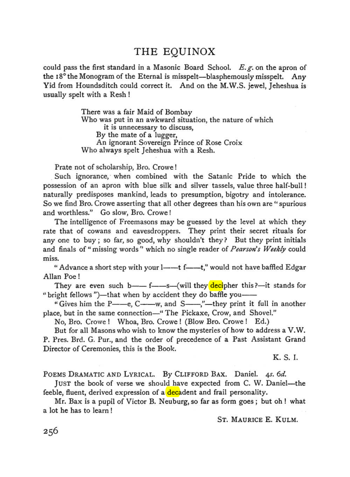 Original scan of The Equinox (Volume I, Number VIII), PDF page 298