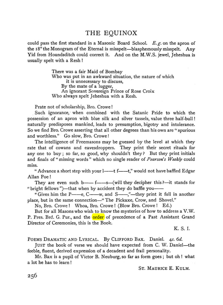 Original scan of The Equinox (Volume I, Number VIII), PDF page 298