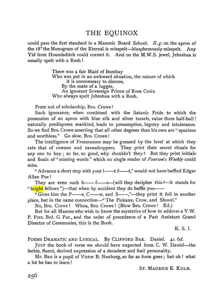Original scan of The Equinox (Volume I, Number VIII), PDF page 298