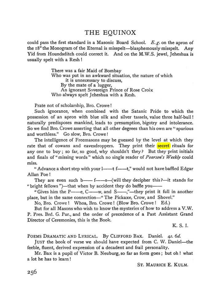 Original scan of The Equinox (Volume I, Number VIII), PDF page 298