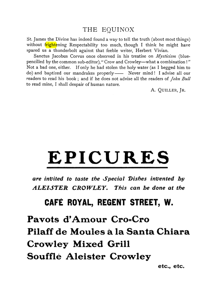 Original scan of The Equinox (Volume I, Number VIII), PDF page 418