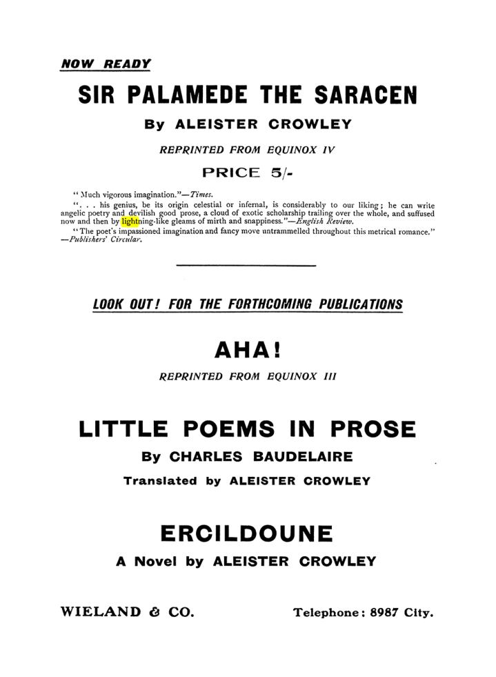 Original scan of The Equinox (Volume I, Number VIII), PDF page 419