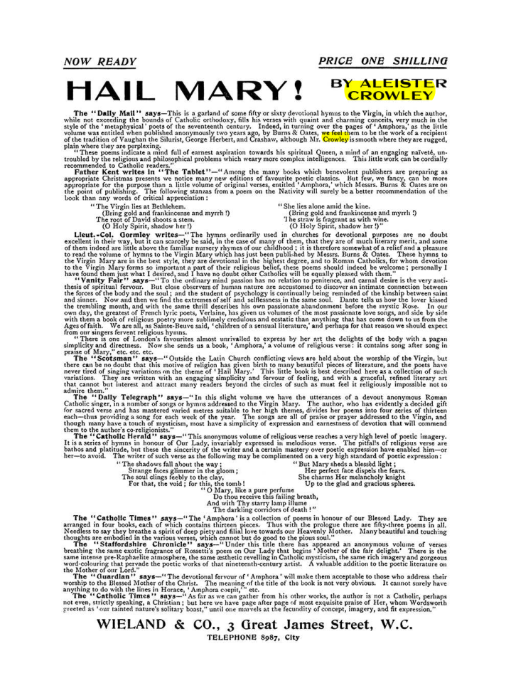 Original scan of The Equinox (Volume I, Number VIII), PDF page 422