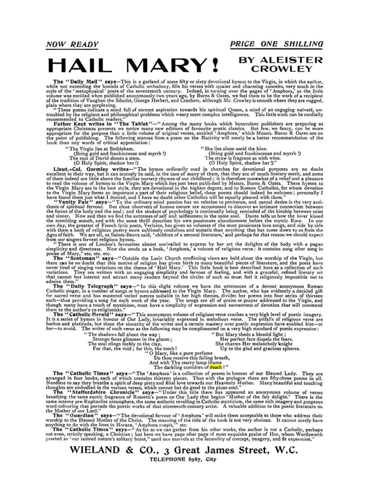 Original scan of The Equinox (Volume I, Number VIII), PDF page 422