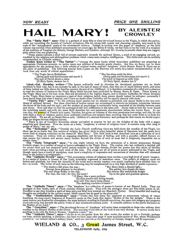 Original scan of The Equinox (Volume I, Number VIII), PDF page 422