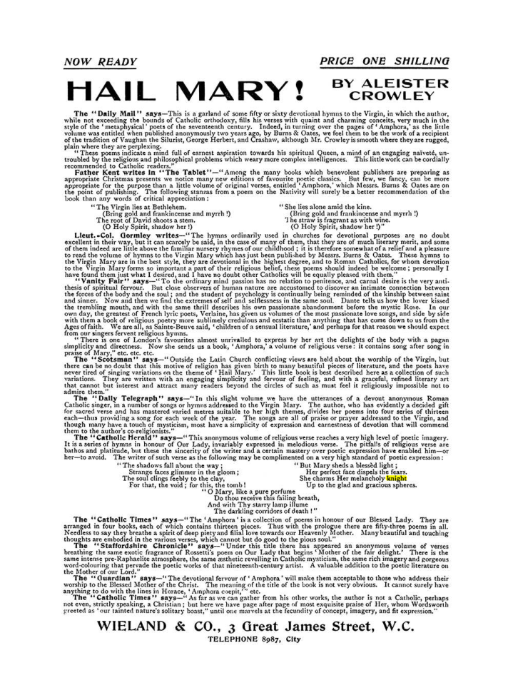 Original scan of The Equinox (Volume I, Number VIII), PDF page 422