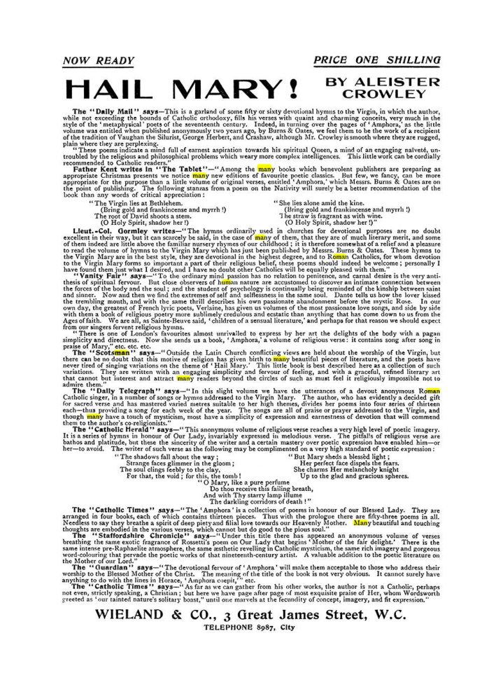 Original scan of The Equinox (Volume I, Number VIII), PDF page 422