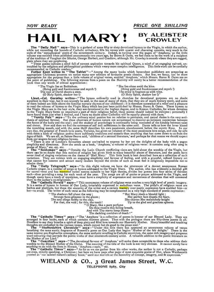 Original scan of The Equinox (Volume I, Number VIII), PDF page 422