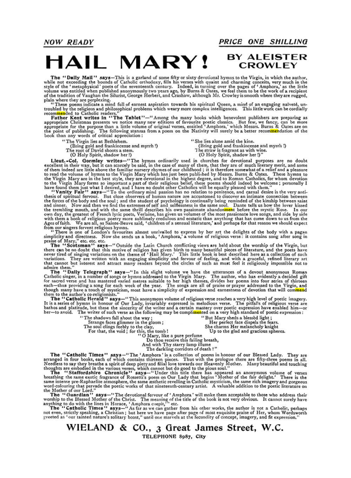 Original scan of The Equinox (Volume I, Number VIII), PDF page 422