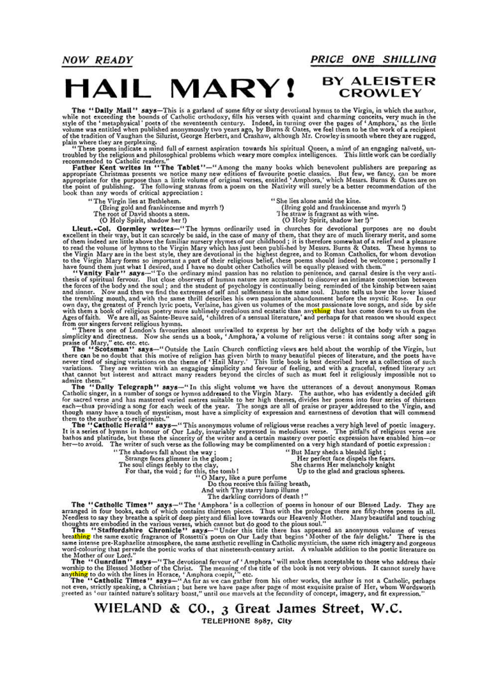 Original scan of The Equinox (Volume I, Number VIII), PDF page 422