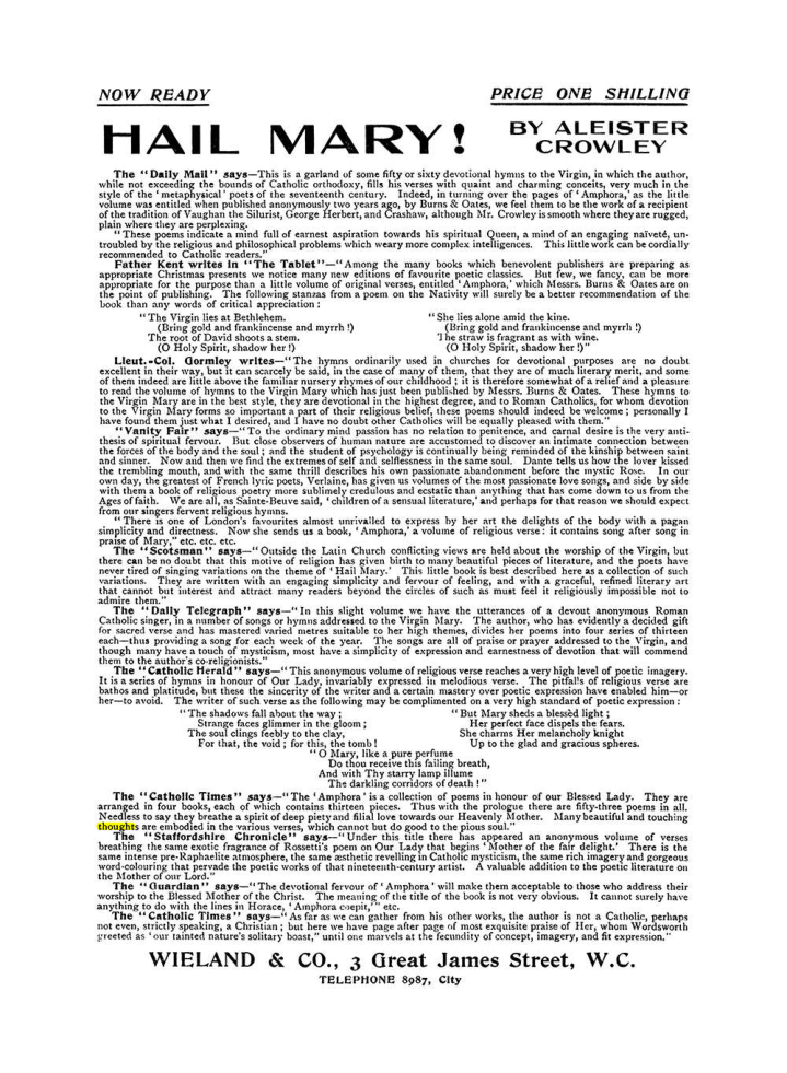 Original scan of The Equinox (Volume I, Number VIII), PDF page 422