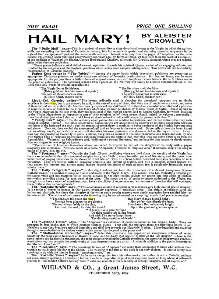 Original scan of The Equinox (Volume I, Number VIII), PDF page 422