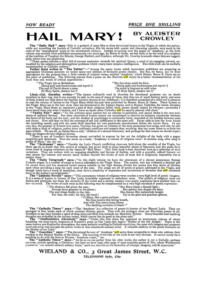 Original scan of The Equinox (Volume I, Number VIII), PDF page 422