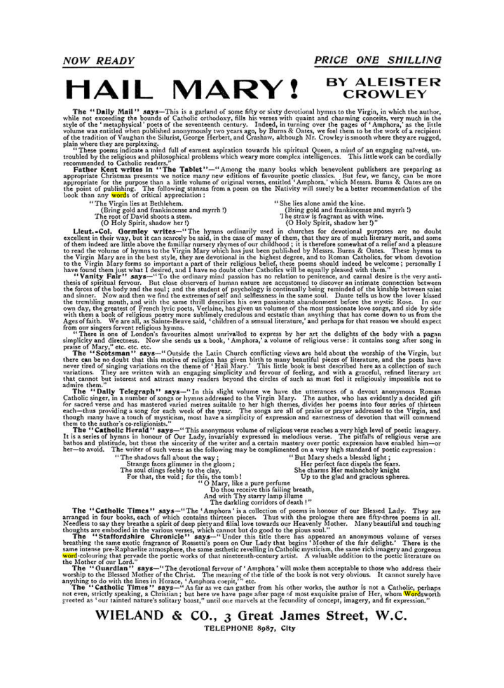 Original scan of The Equinox (Volume I, Number VIII), PDF page 422