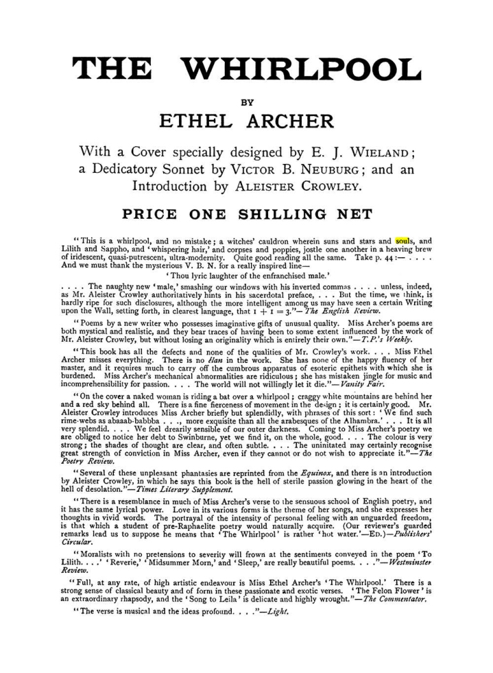 Original scan of The Equinox (Volume I, Number VIII), PDF page 426