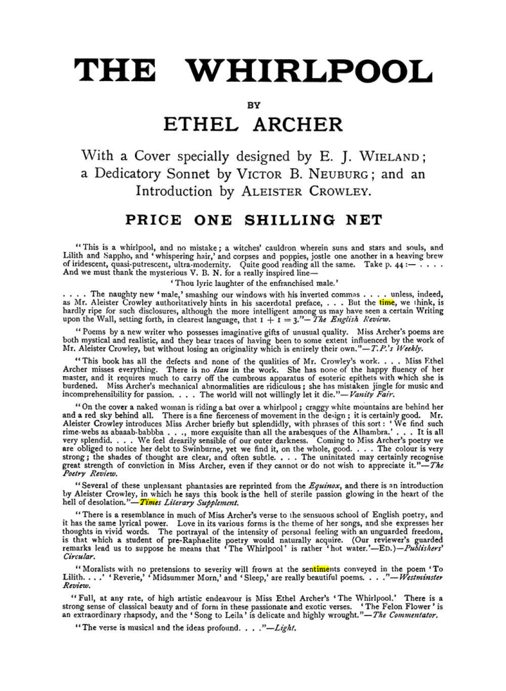 Original scan of The Equinox (Volume I, Number VIII), PDF page 426