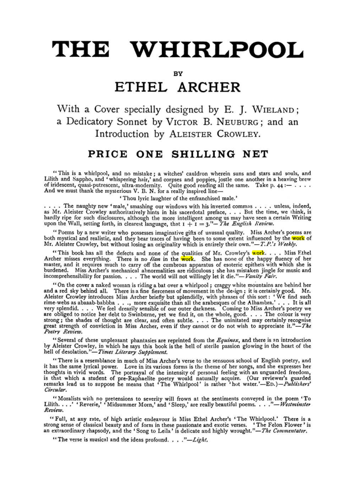 Original scan of The Equinox (Volume I, Number VIII), PDF page 426