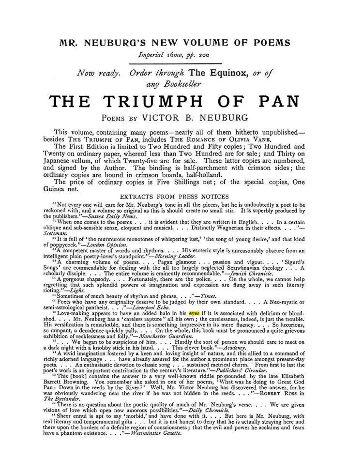 Original scan of The Equinox (Volume I, Number VIII), PDF page 427