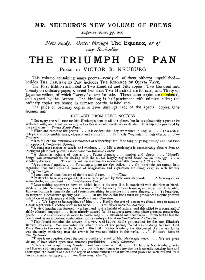 Original scan of The Equinox (Volume I, Number VIII), PDF page 427