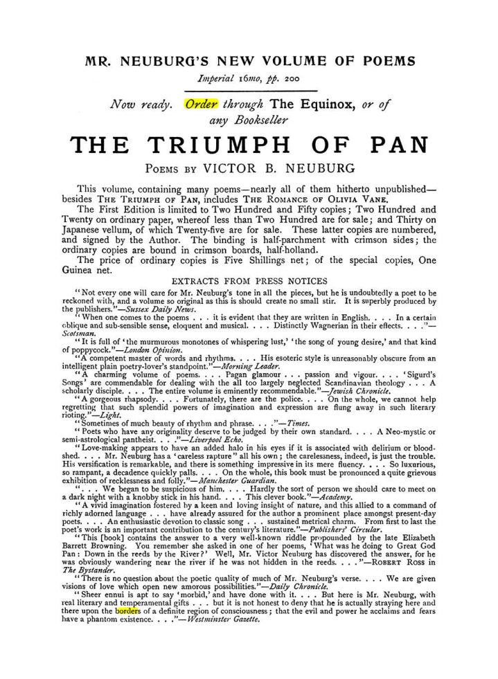 Original scan of The Equinox (Volume I, Number VIII), PDF page 427