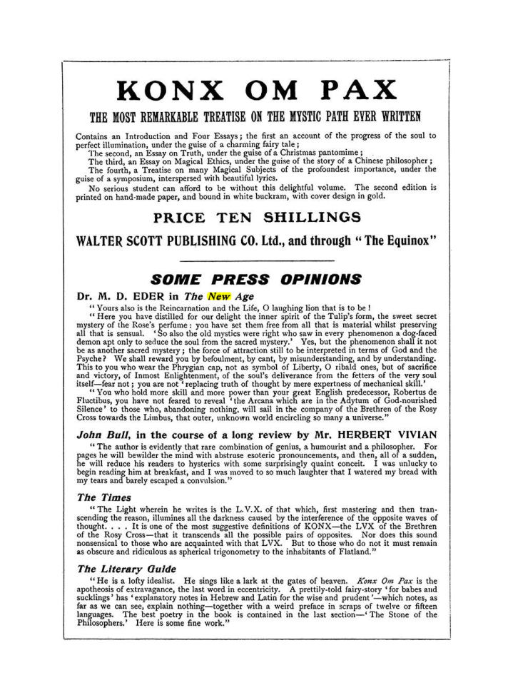 Original scan of The Equinox (Volume I, Number VIII), PDF page 430