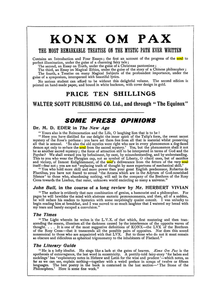 Original scan of The Equinox (Volume I, Number VIII), PDF page 430
