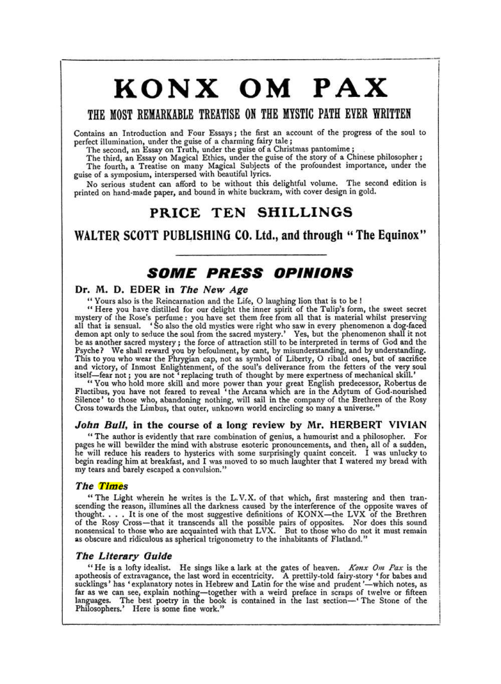 Original scan of The Equinox (Volume I, Number VIII), PDF page 430